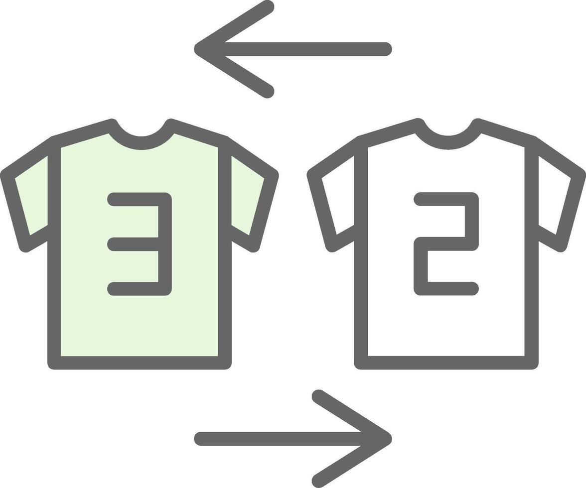 Substitution Fillay Icon vector
