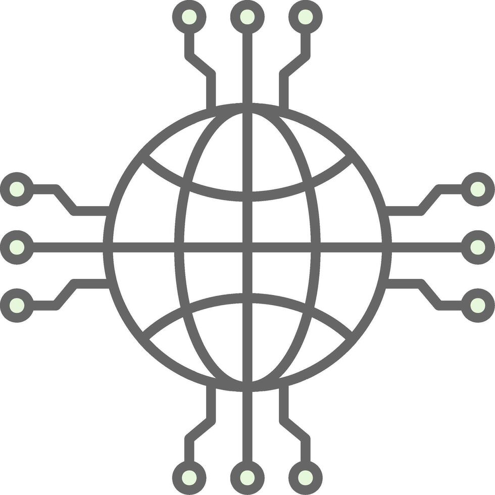 Network Fillay Icon vector