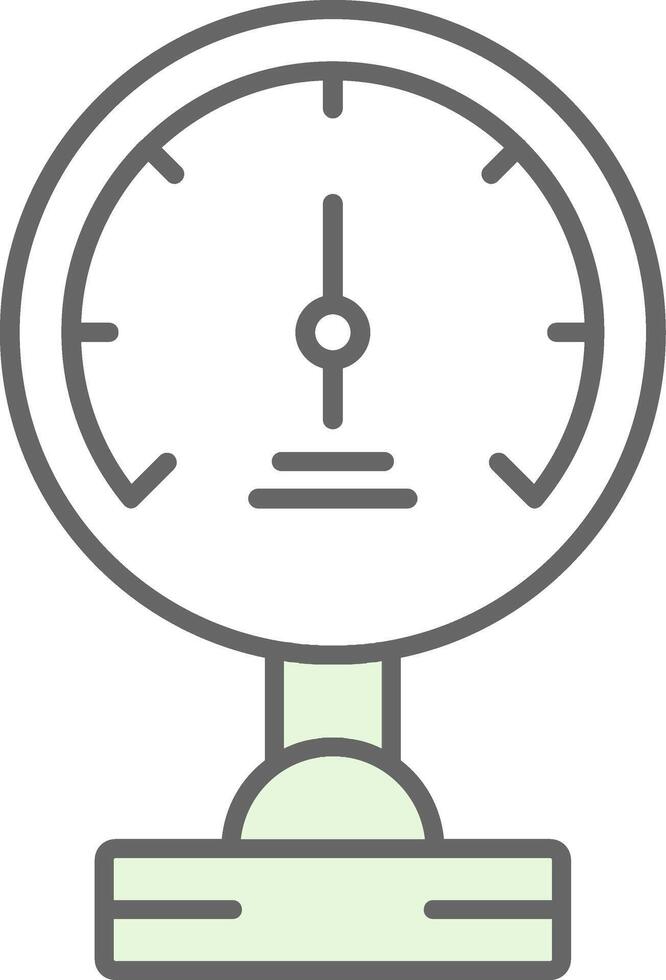 Pressure Meter Fillay Icon vector