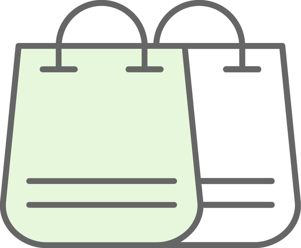 Shopping Bag Fillay Icon vector