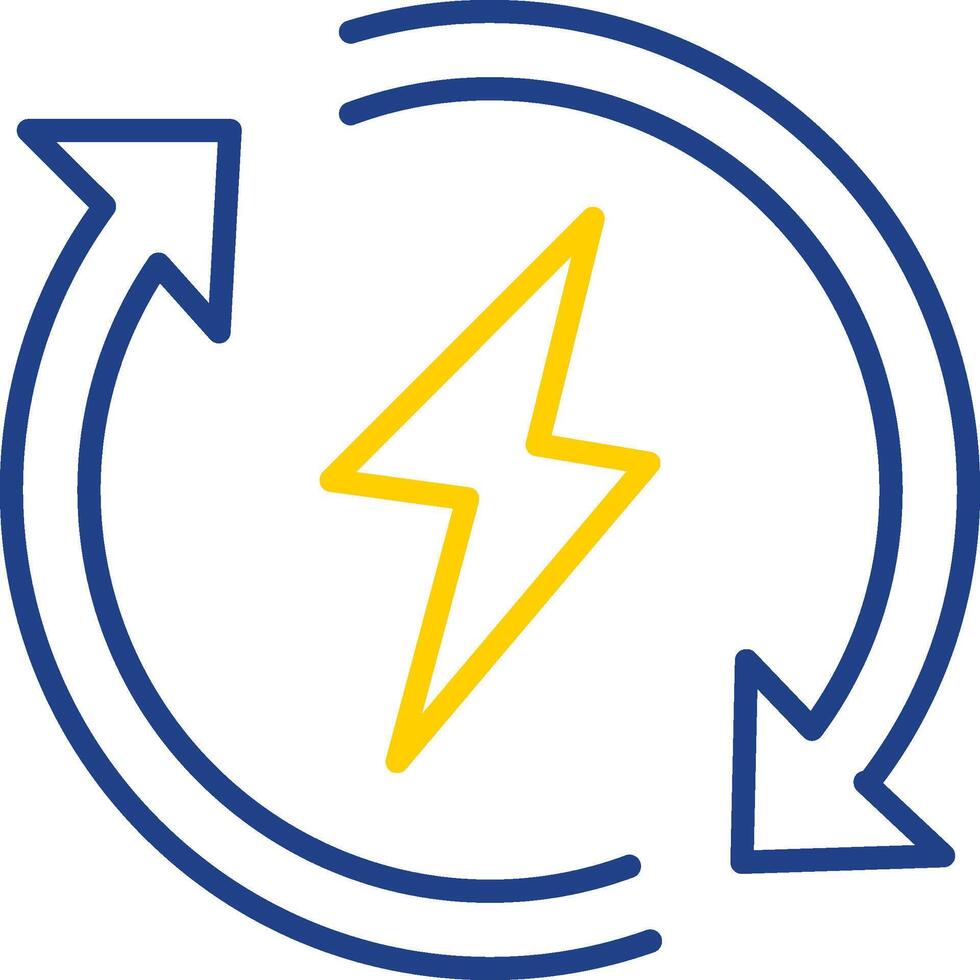 Renewable Energy Line Two Color Icon vector