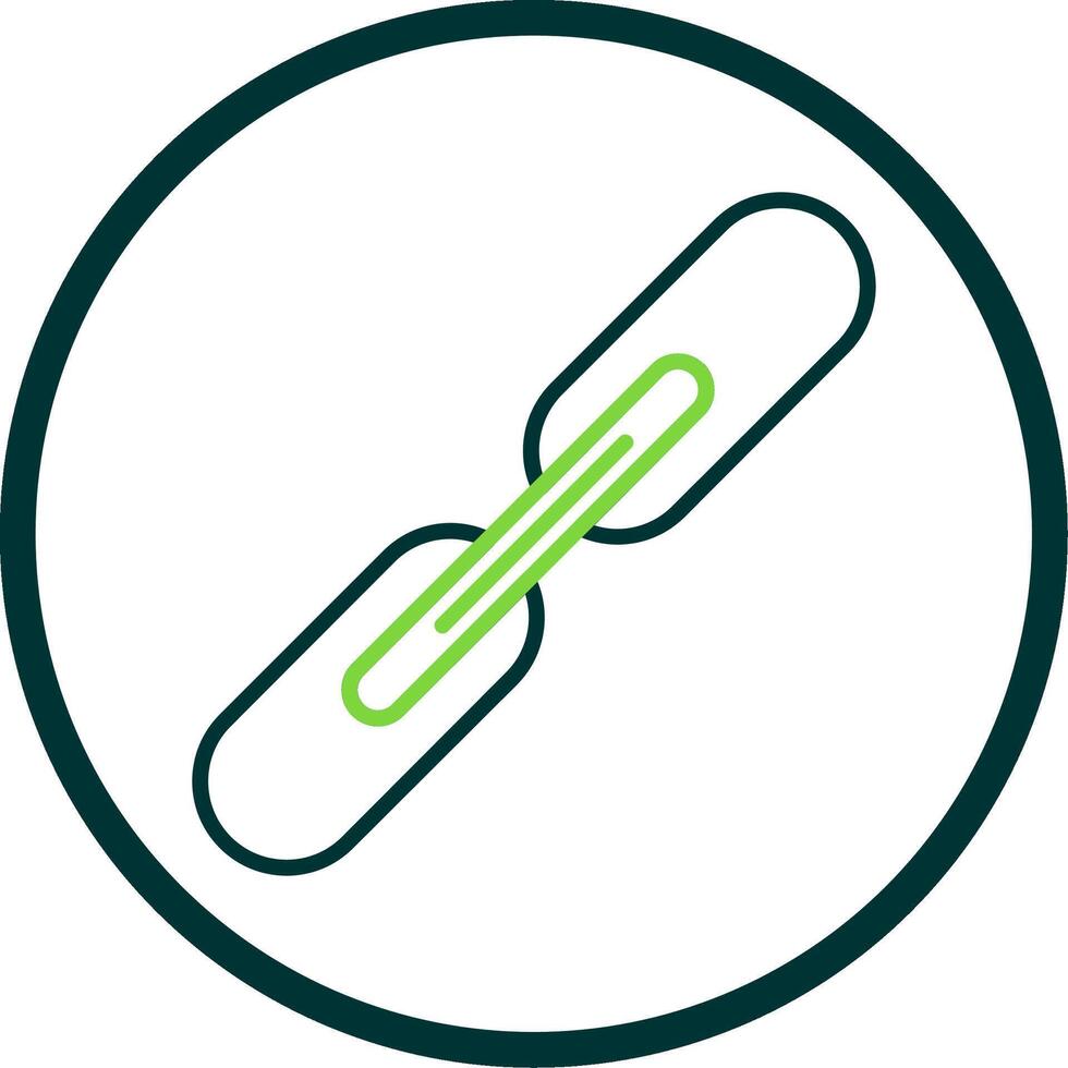 Link Line Circle Icon vector