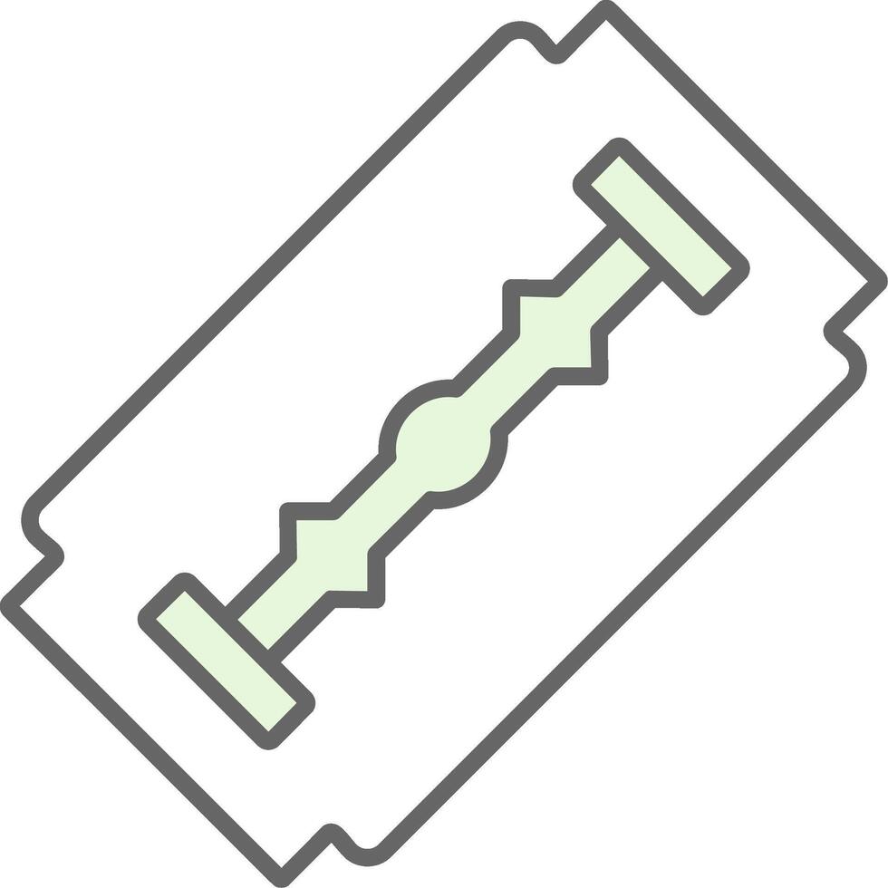 Shaving Blade Fillay Icon vector