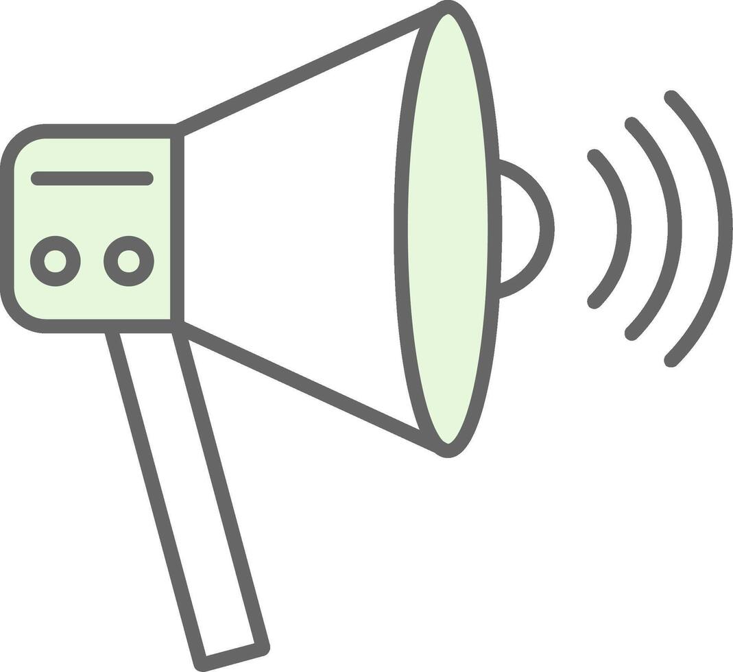 Megaphone Fillay Icon vector