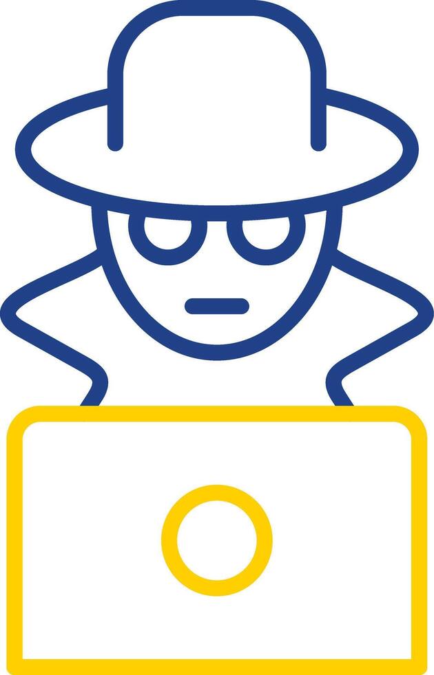 Fraud Line Two Color Icon vector