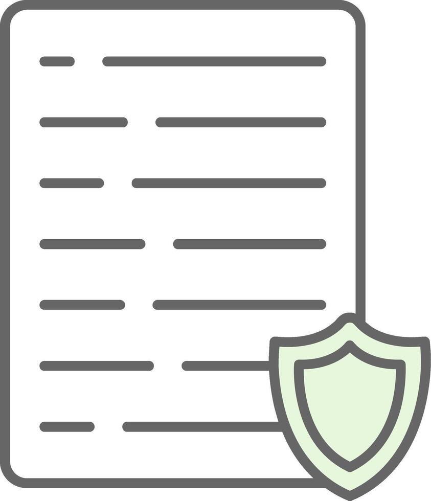 Confidential Fillay Icon vector