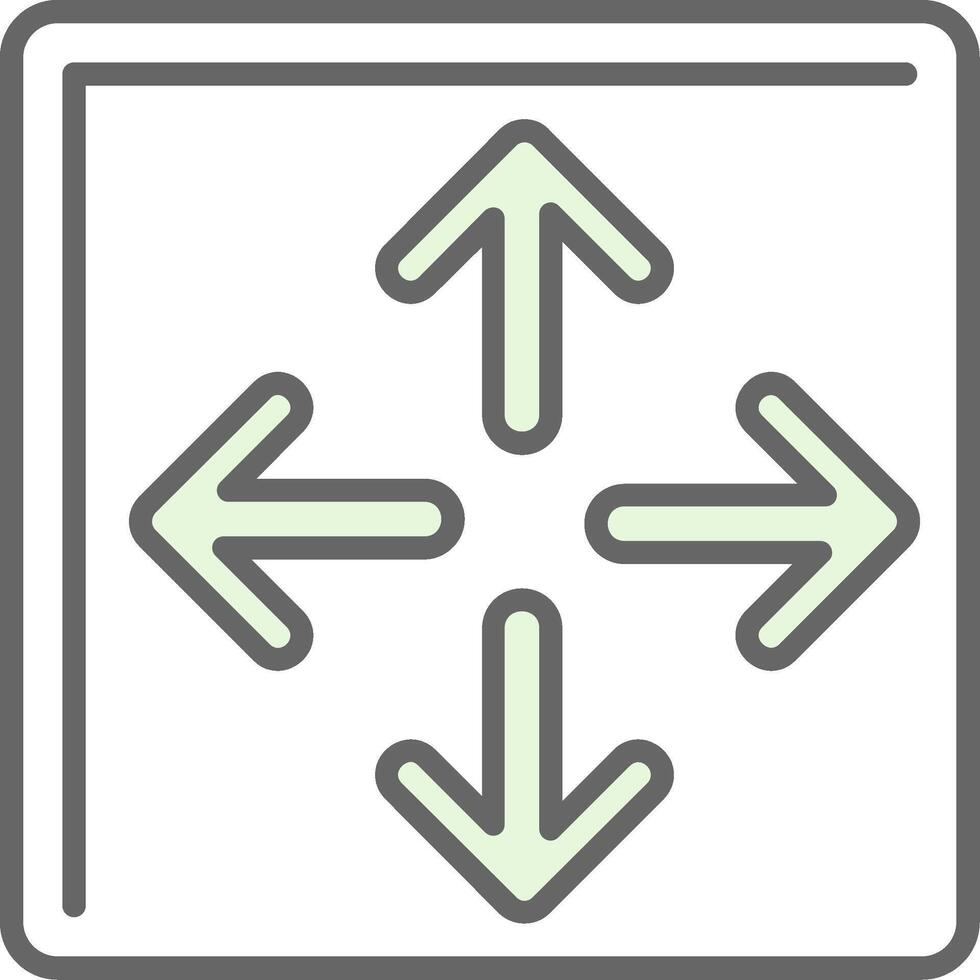 Maximize Fillay Icon vector
