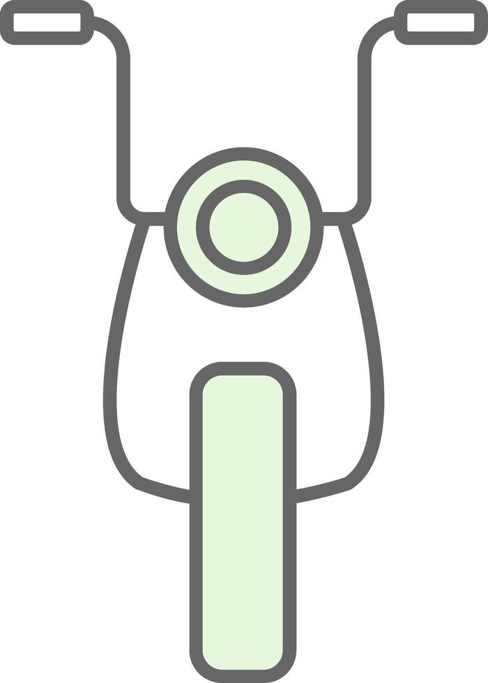 Motorcycle Fillay Icon vector
