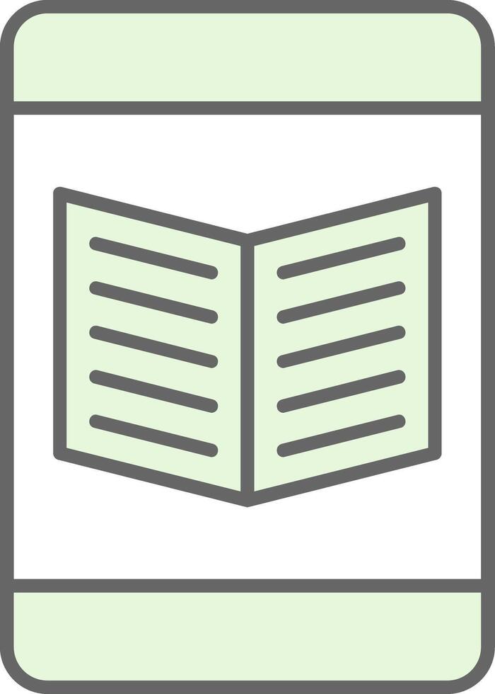Ebook Fillay Icon vector