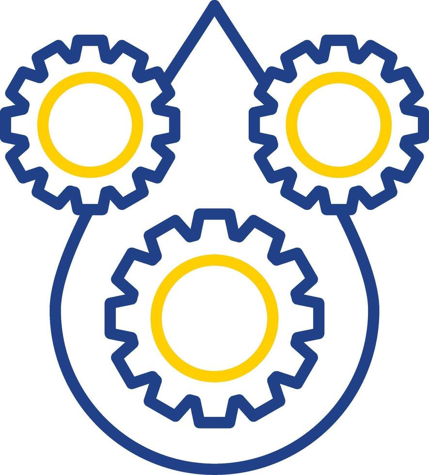Lubricant Line Two Color Icon vector