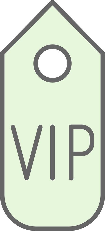 VIP pasar relleno icono vector