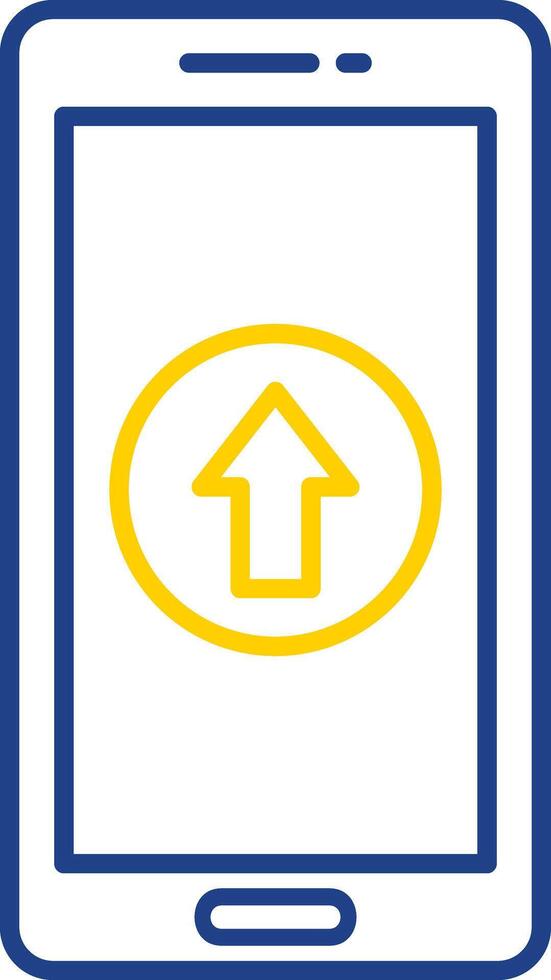 Upload Line Two Color Icon vector