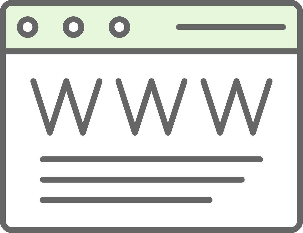 Browser Fillay Icon vector
