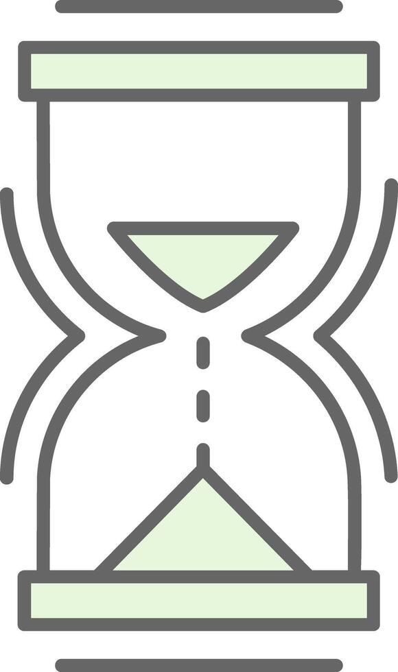 Hour Glass Fillay Icon vector