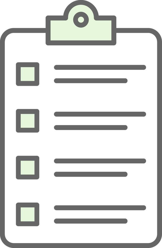 Clipboard Fillay Icon vector
