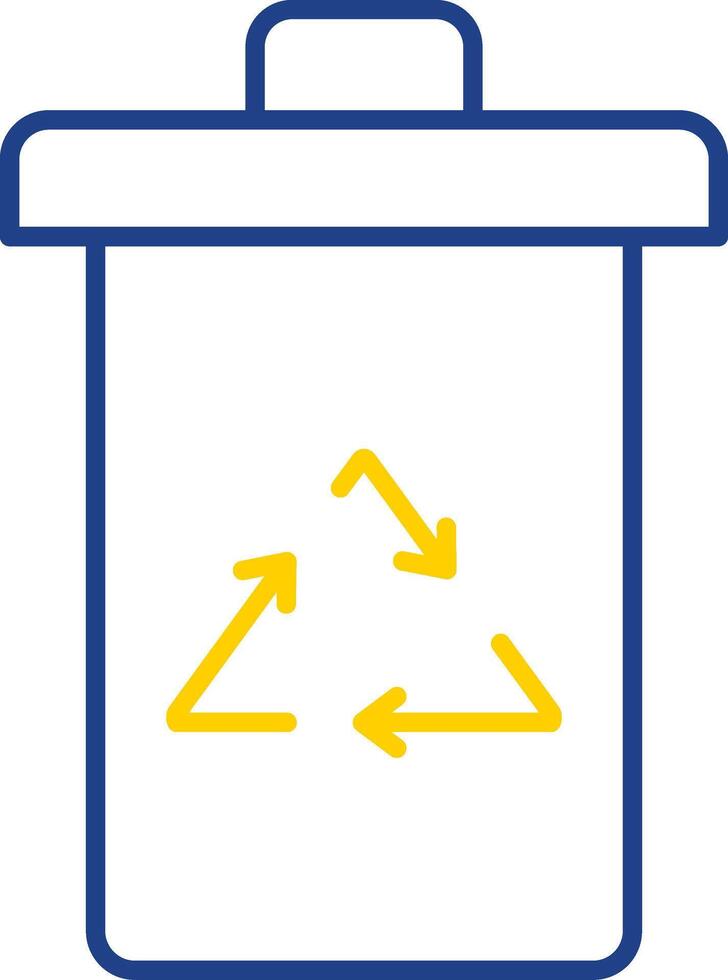 Garbage Line Two Color Icon vector