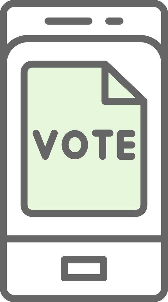 Vote Fillay Icon vector