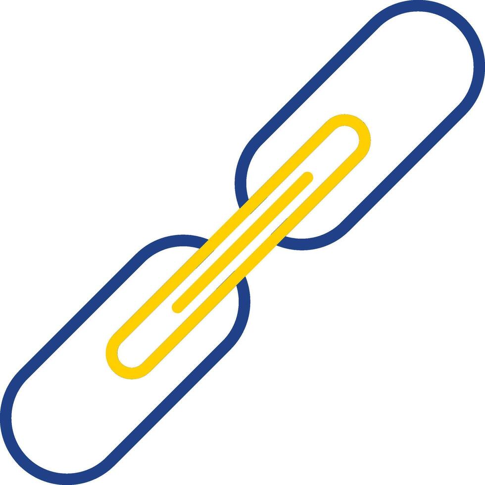Link Line Two Color Icon vector