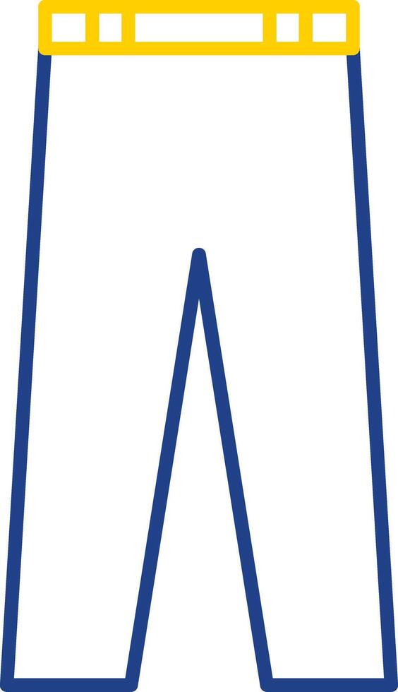 Trousers Line Two Color Icon vector