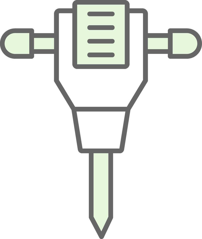Jack Hammer Fillay Icon vector