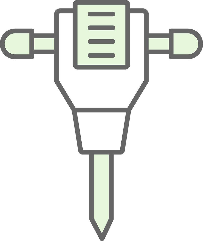 Jack Hammer Fillay Icon vector