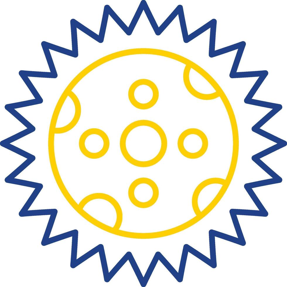 Eclipse Line Two Color Icon vector