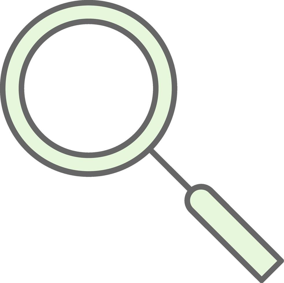 Magnifying Glass Fillay Icon vector