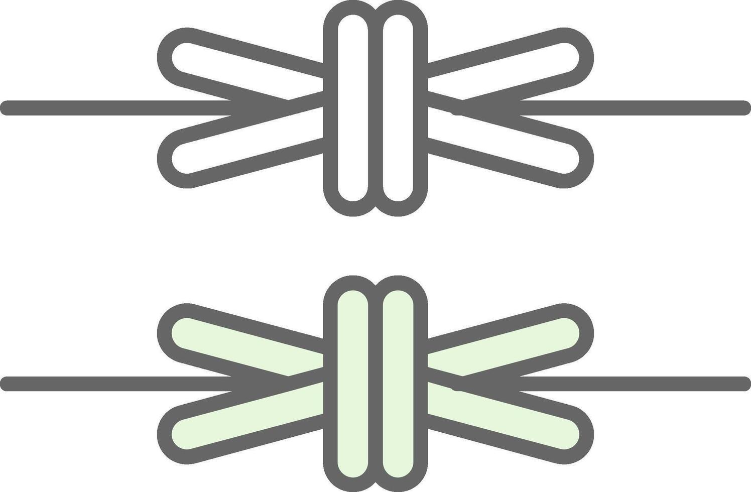 Barbed Wire Fillay Icon vector