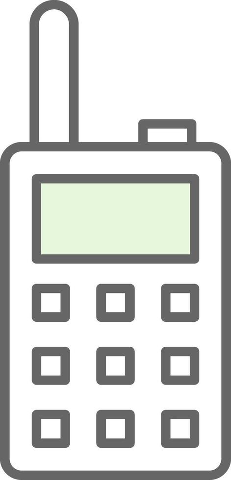 Walkie Talkie Fillay Icon vector