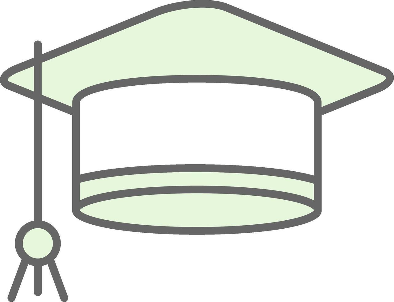 Mortarboard Fillay Icon vector