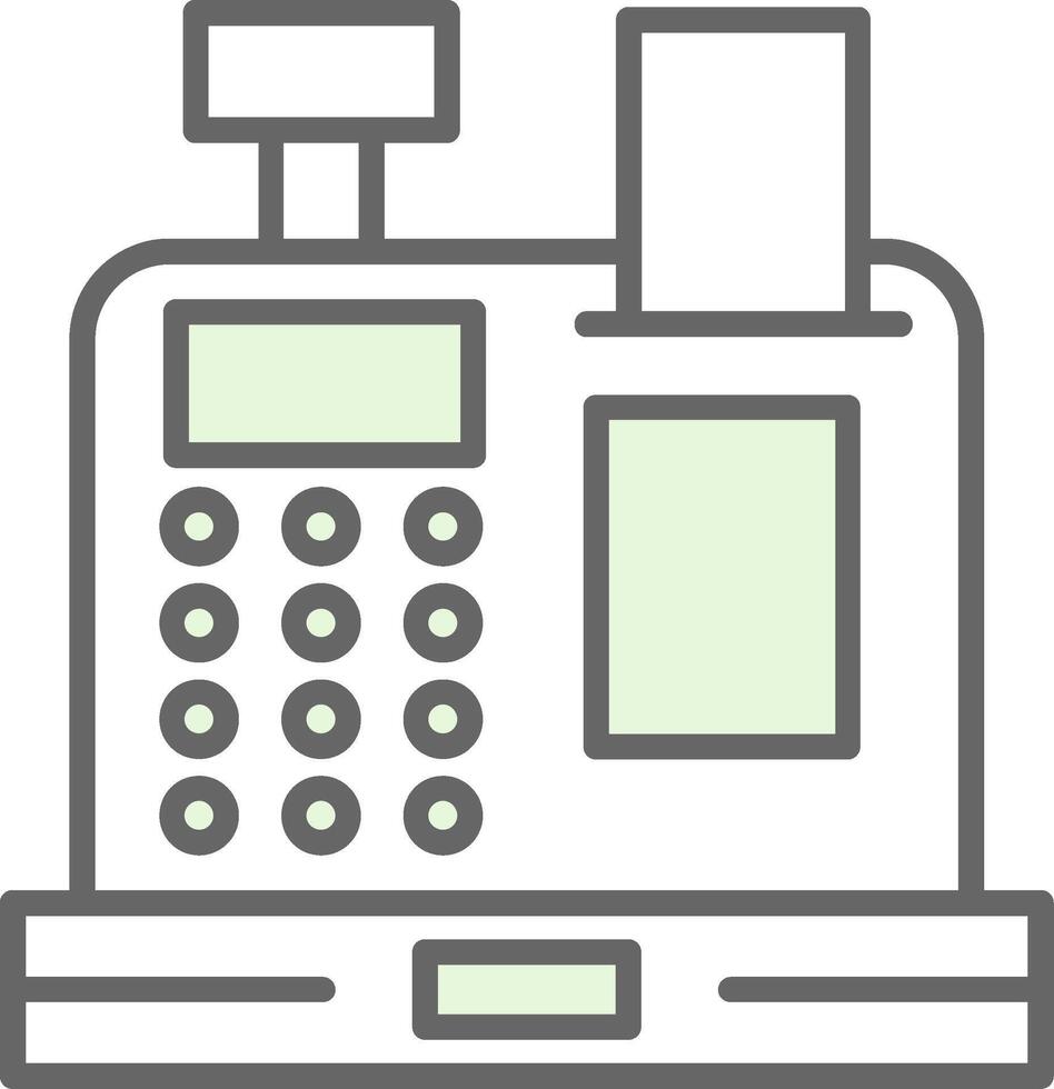 Cash Machine Fillay Icon vector