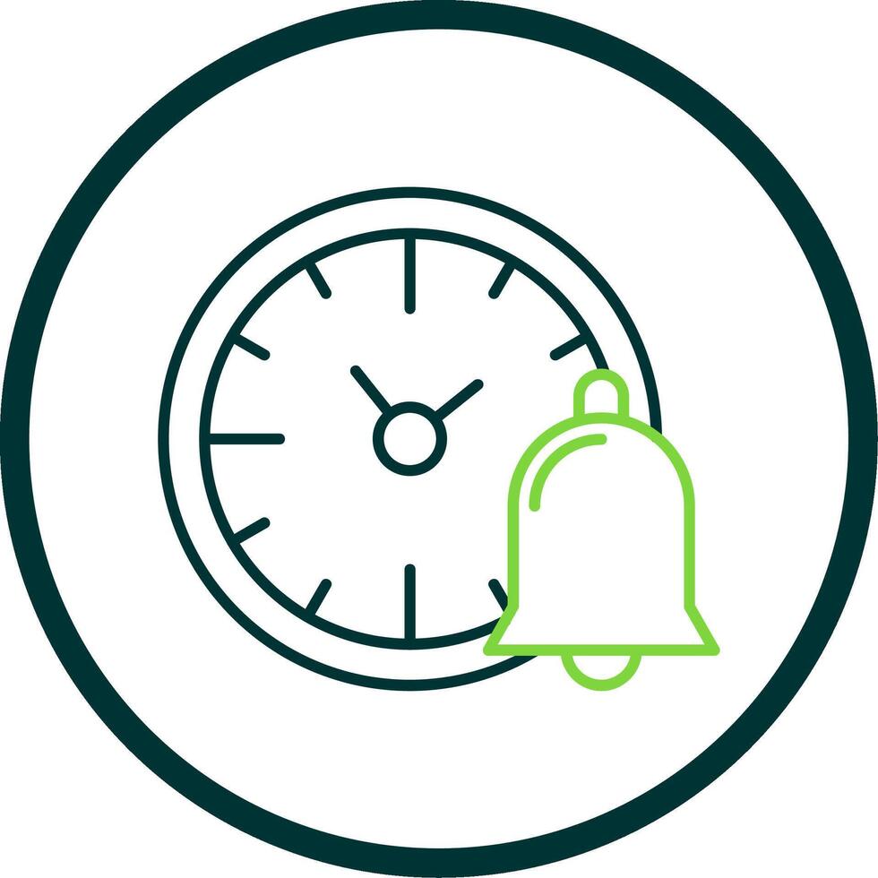 Reminder Line Circle Icon vector