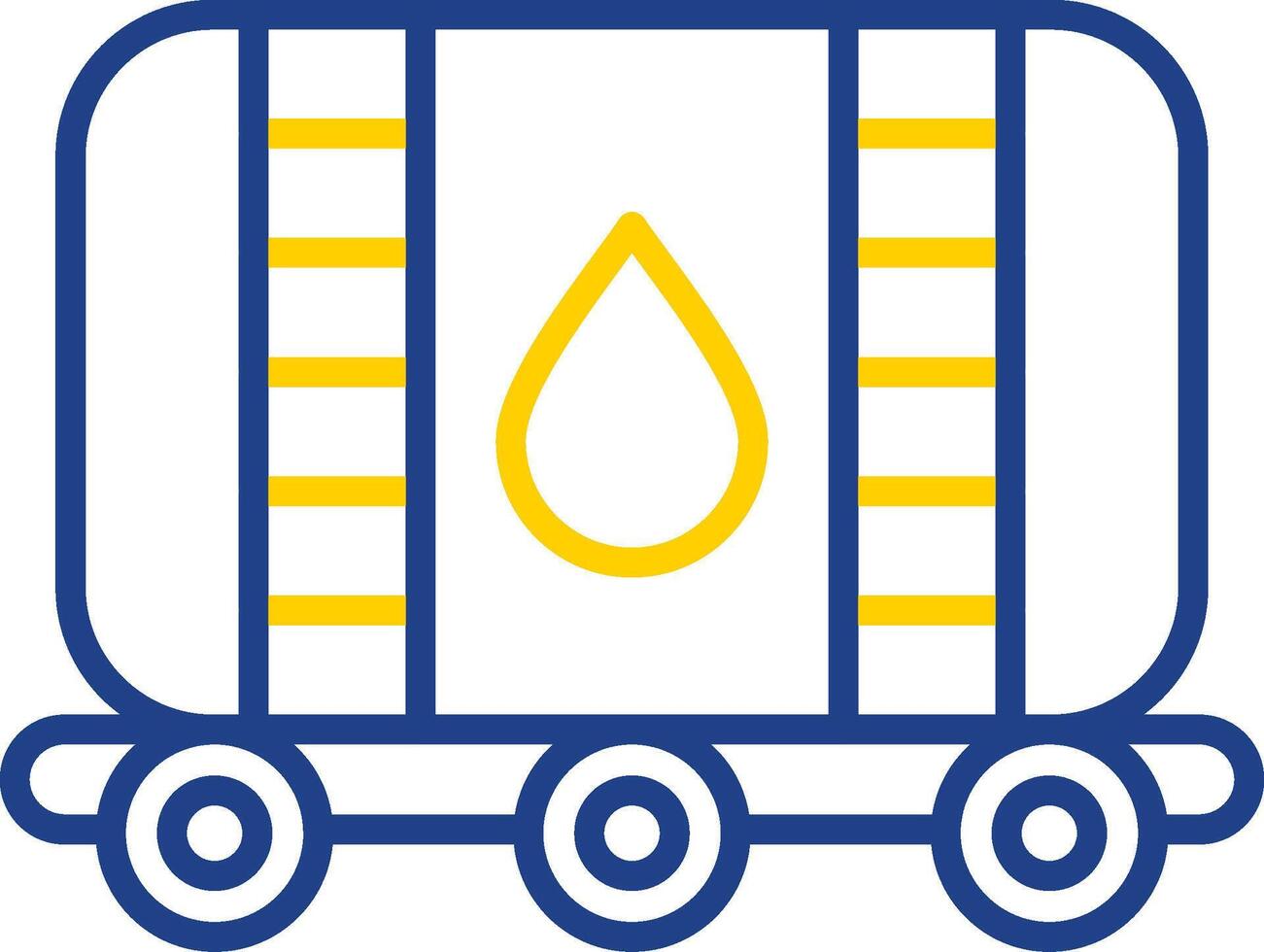 Oil Tank Line Two Color Icon vector