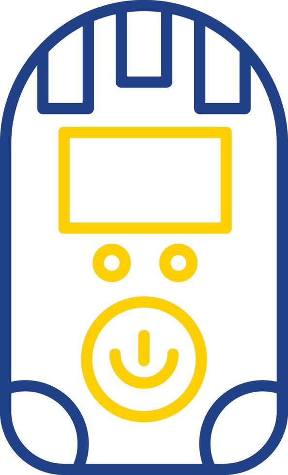 Dosimeter Line Two Color Icon vector