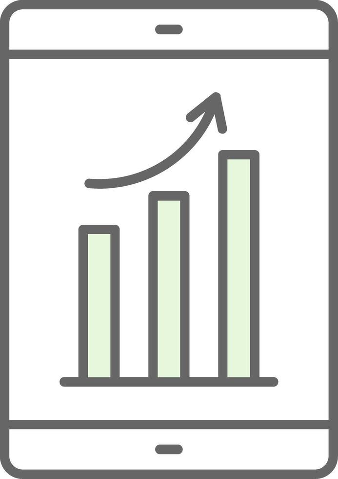 Growth Fillay Icon vector