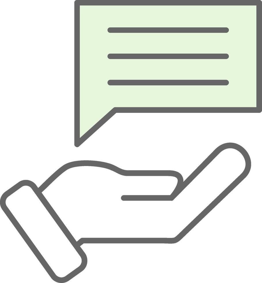 Feedback Fillay Icon vector