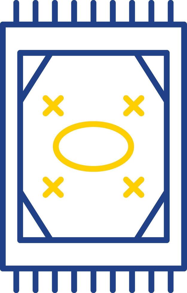 Carpet Line Two Color Icon vector