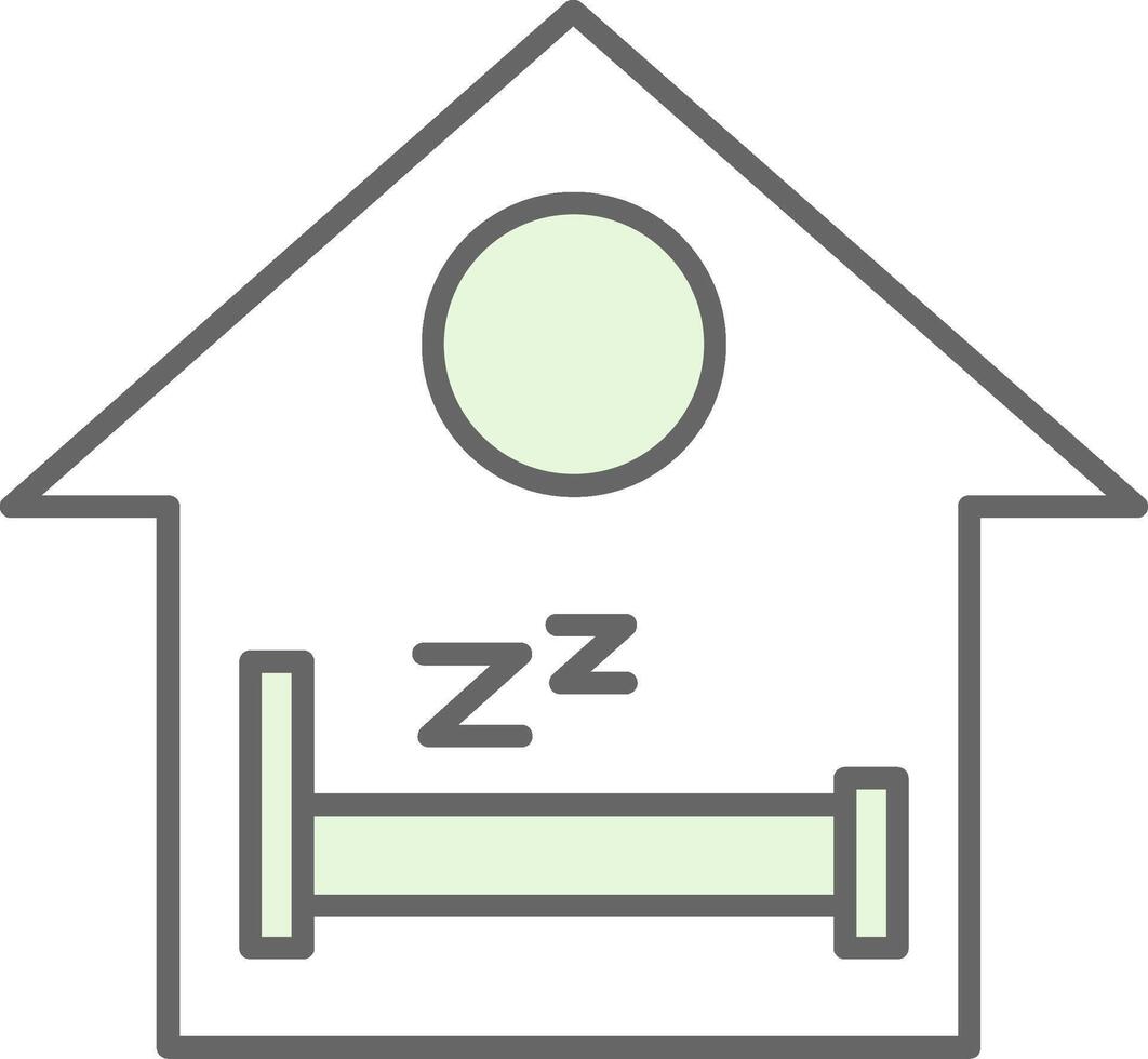 dormir relleno icono vector