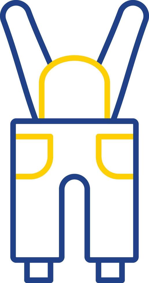 Coveralls Line Two Color Icon vector