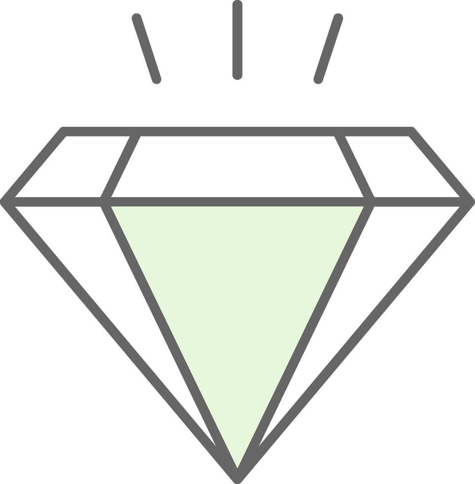 Diamond Fillay Icon vector