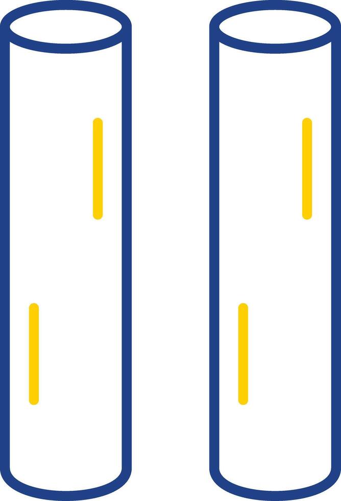 Chalk Line Two Color Icon vector