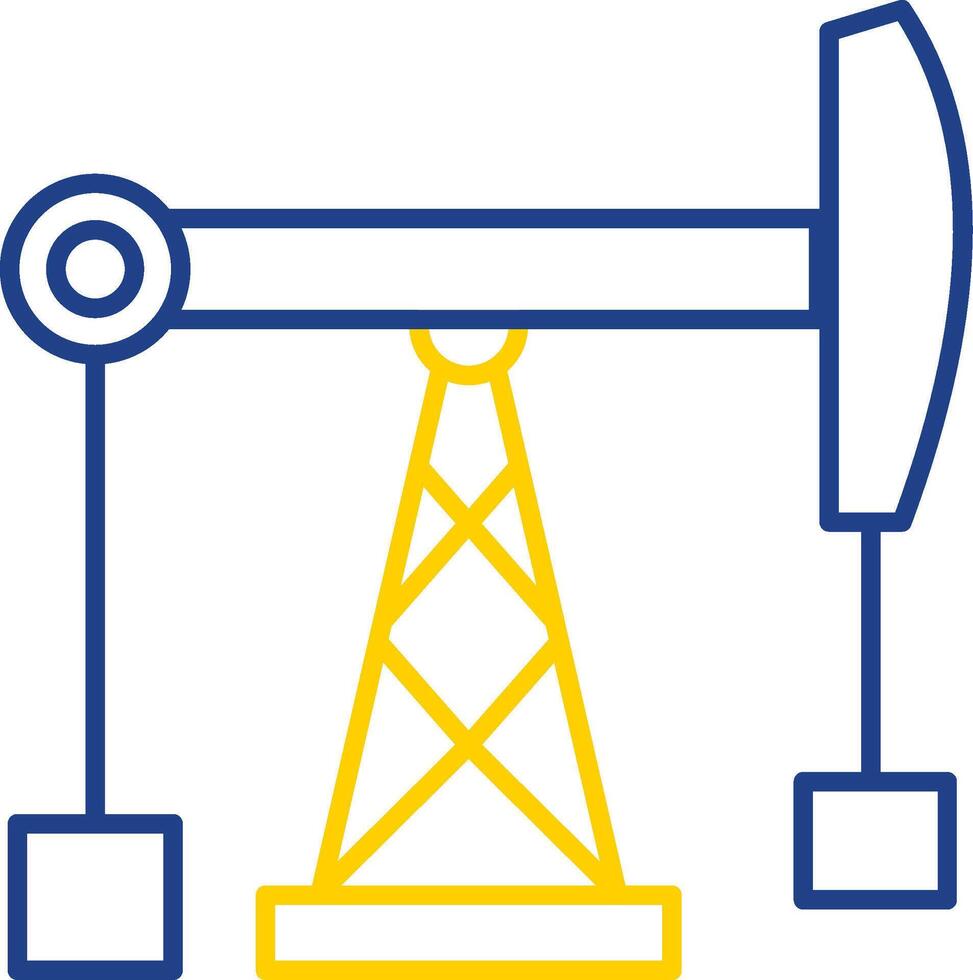 Fossil Fuel Line Two Color Icon vector