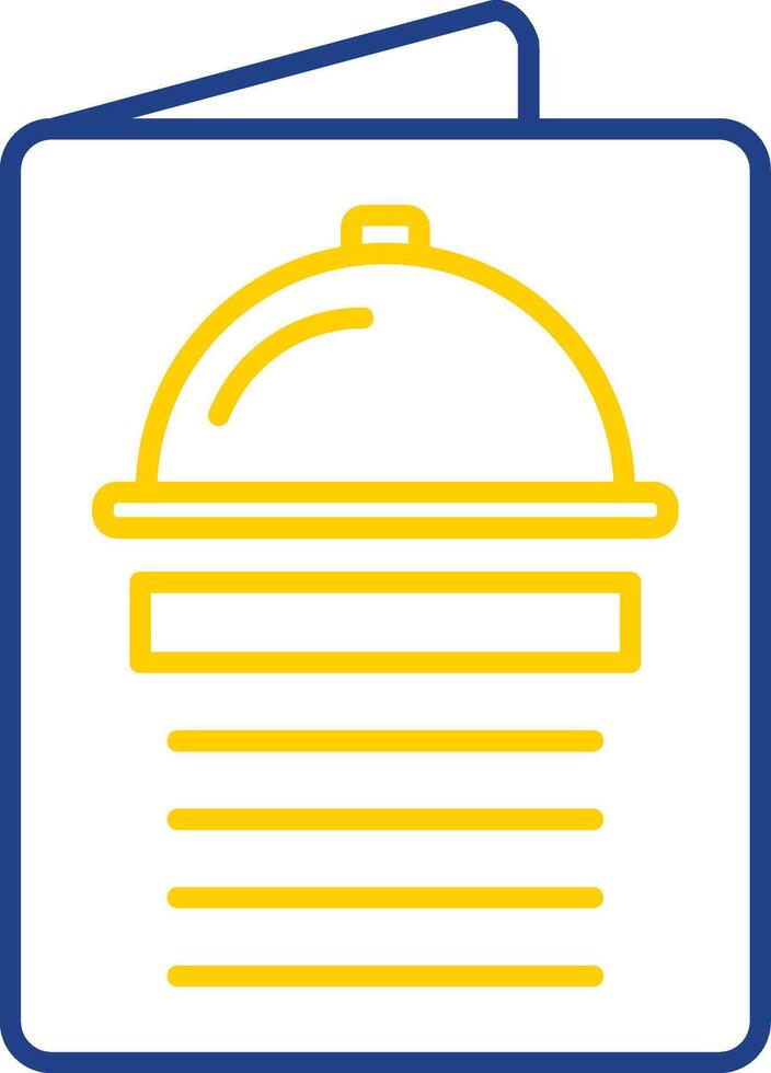 Menu Line Two Color Icon vector