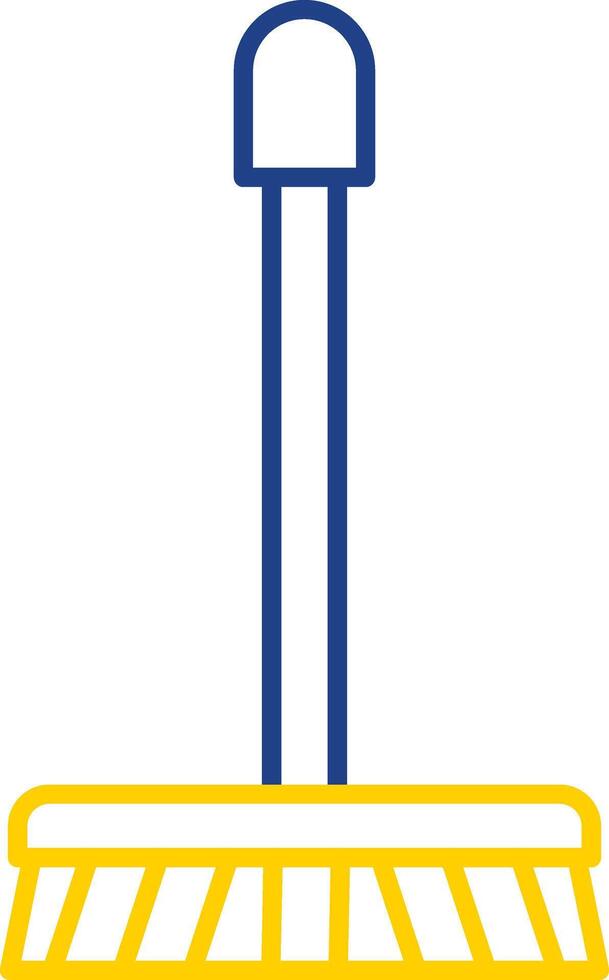 Mop Line Two Color Icon vector