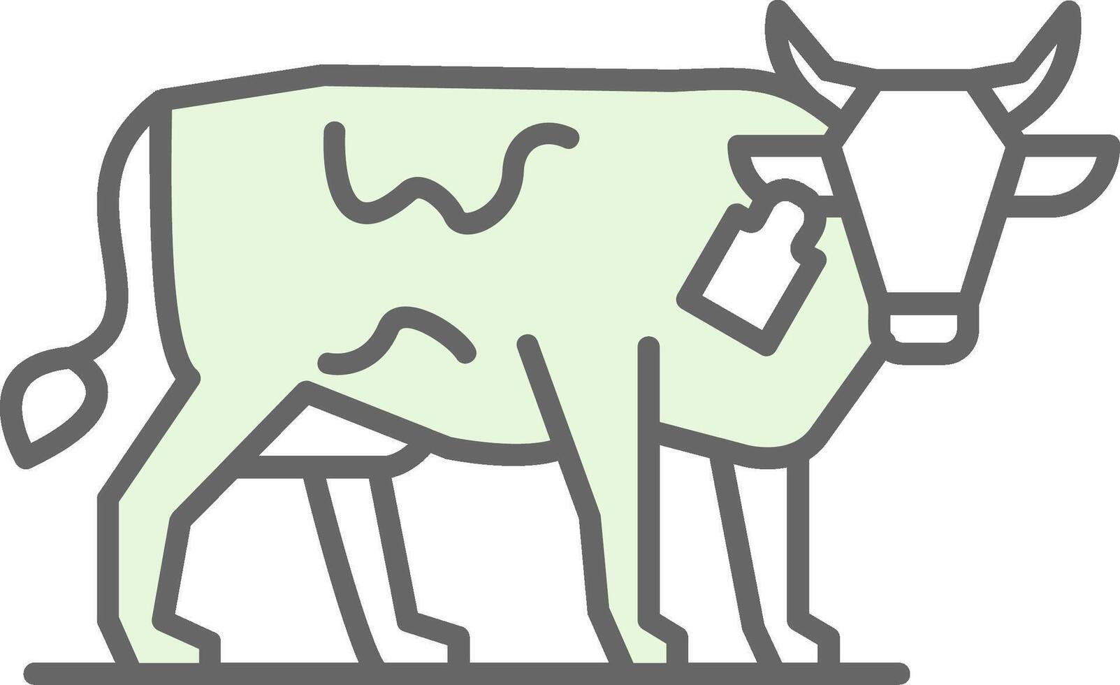 Livestock Farming Fillay Icon vector