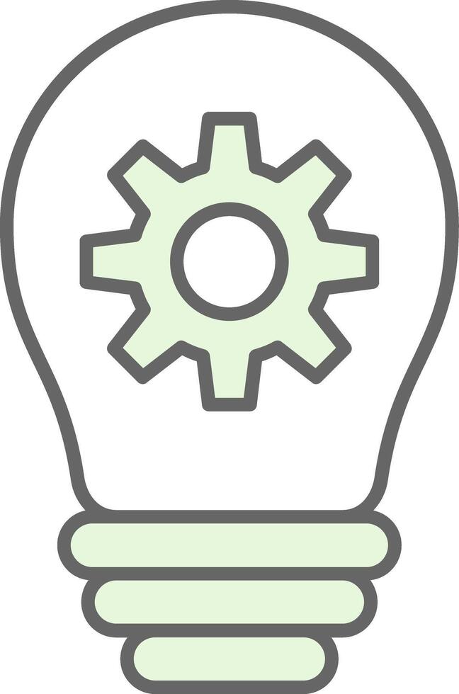 Idea Fillay Icon vector