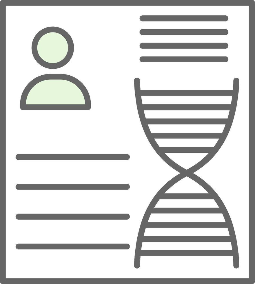 DNA Fillay Icon vector