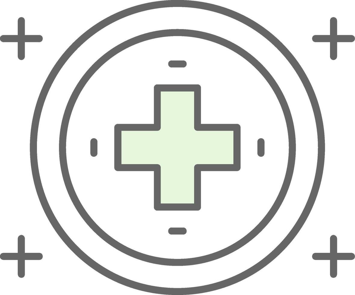 Hospital Sign Fillay Icon vector