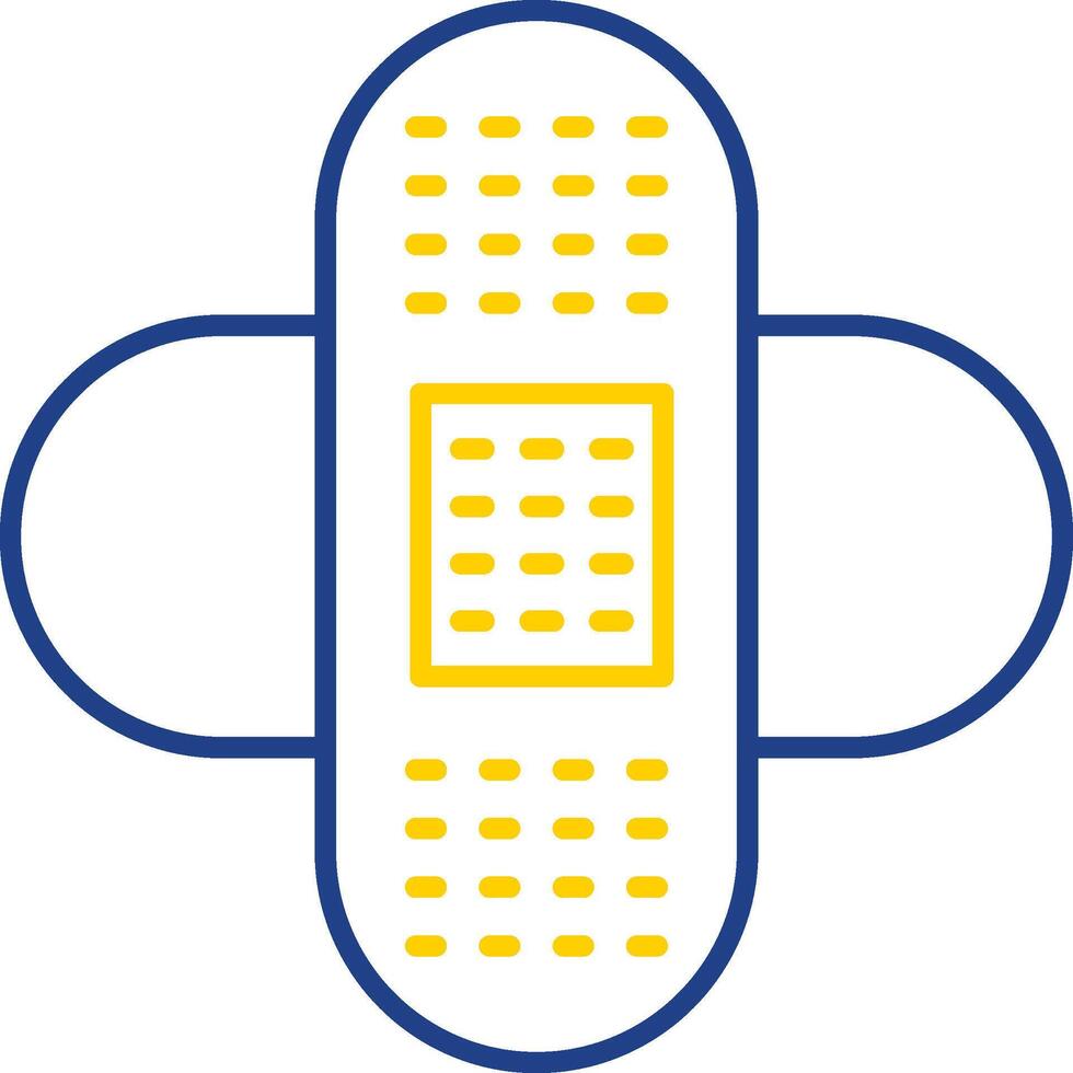 Bandages Line Two Color Icon vector