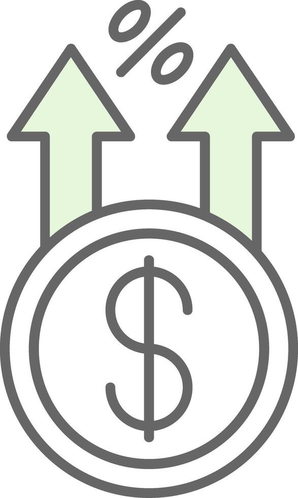 Profit Fillay Icon vector